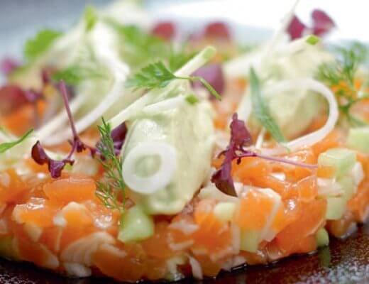 Tartare de salmón